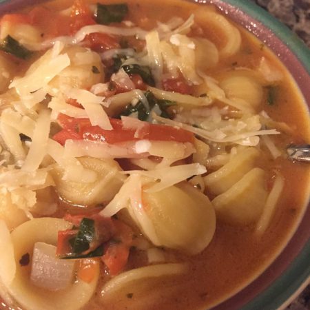 Italian Soup With Orecchiette Pasta, Spinach and Pancetta - DadsPantry