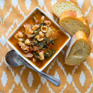 Escarole Soup with Spicy Sausage